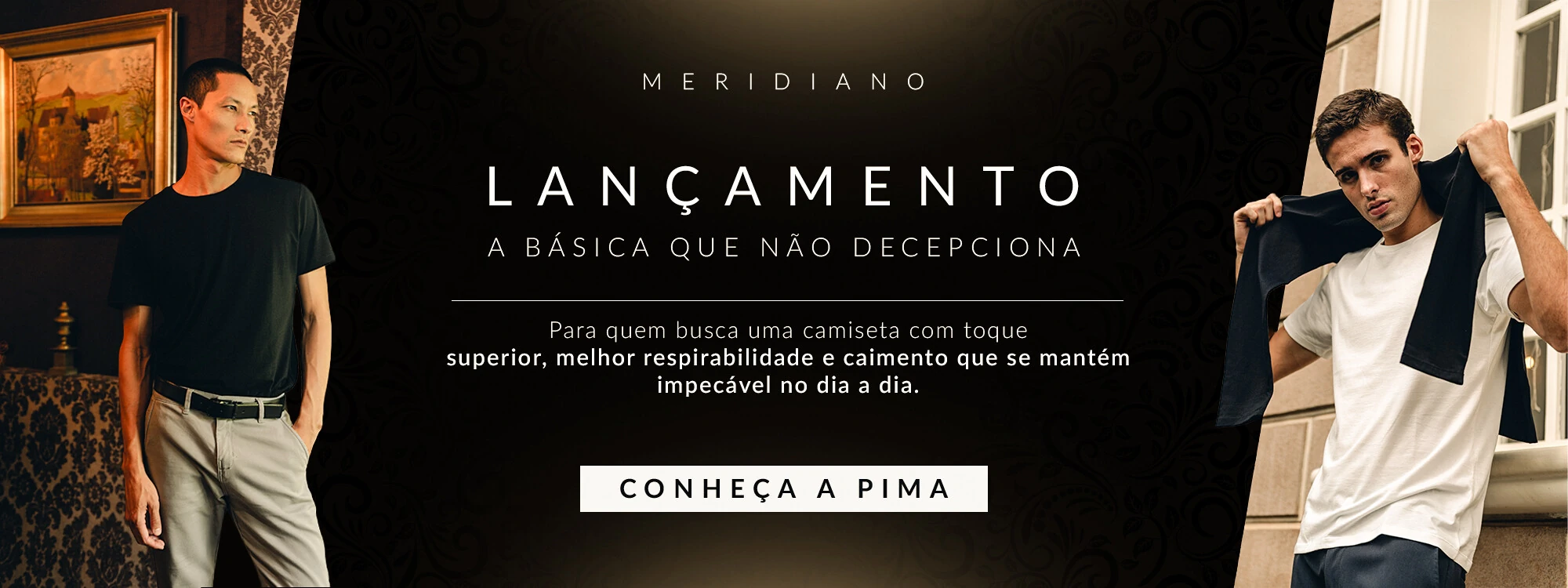 Lançamento Meridiano - Camiseta de Algodão Pima