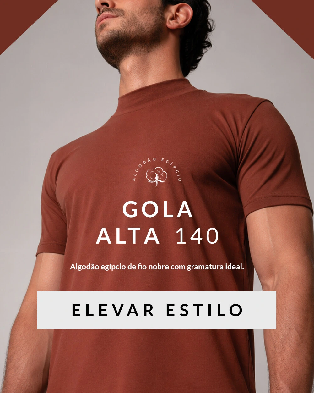 Camiseta Gola Alta 140
