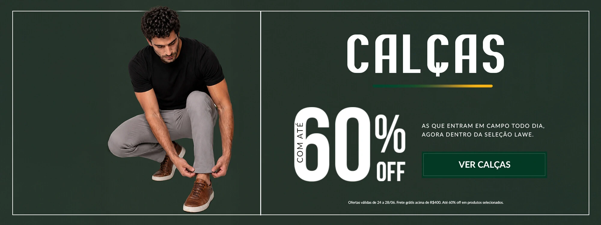 A Seleção - Calças com até 60% off