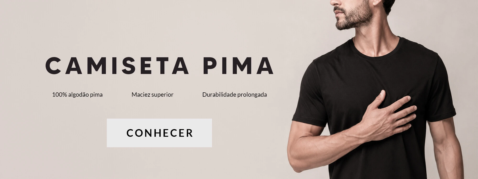Camiseta Básica de Algodão Pima