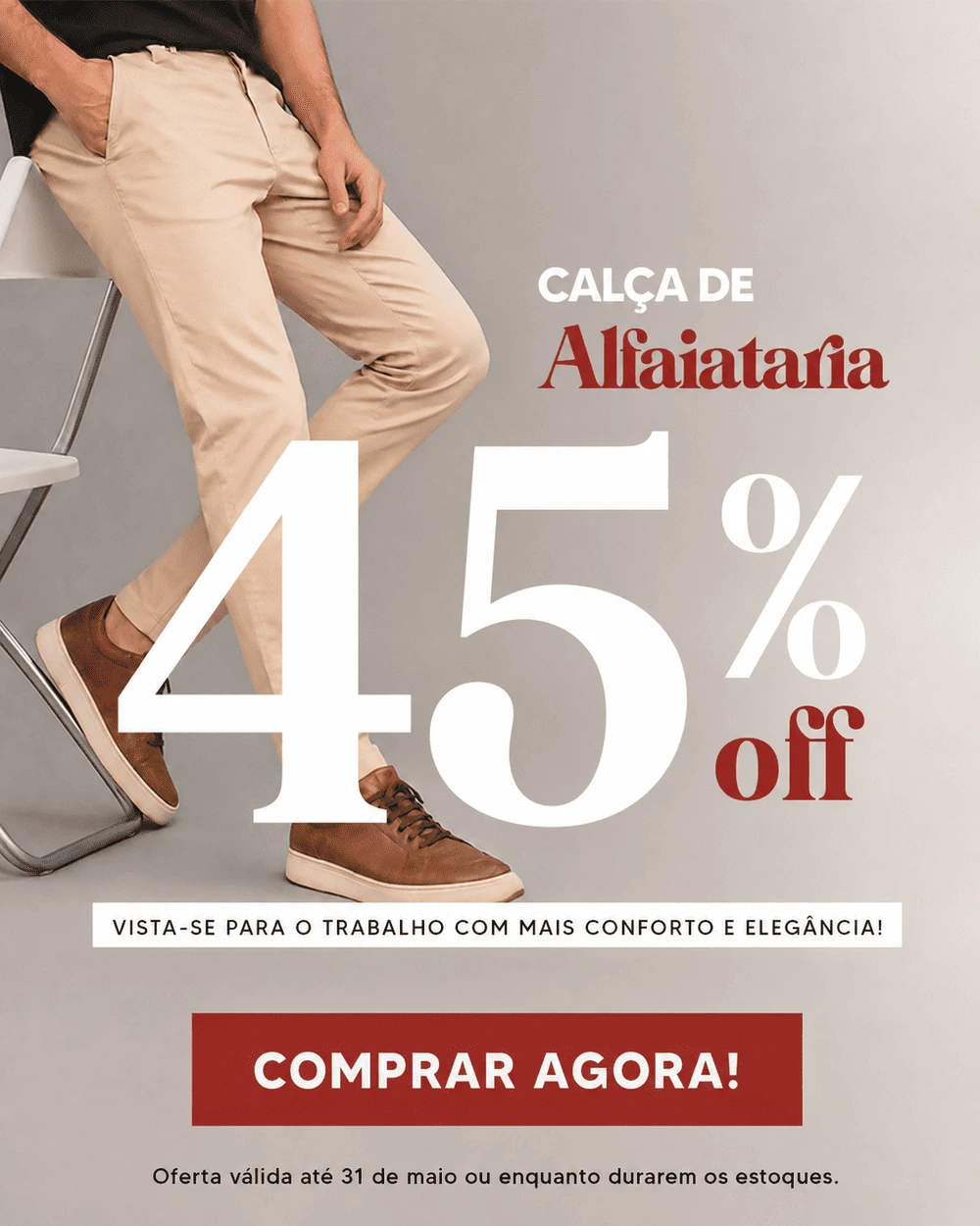 Saldo - Alfaiataria com 45% off