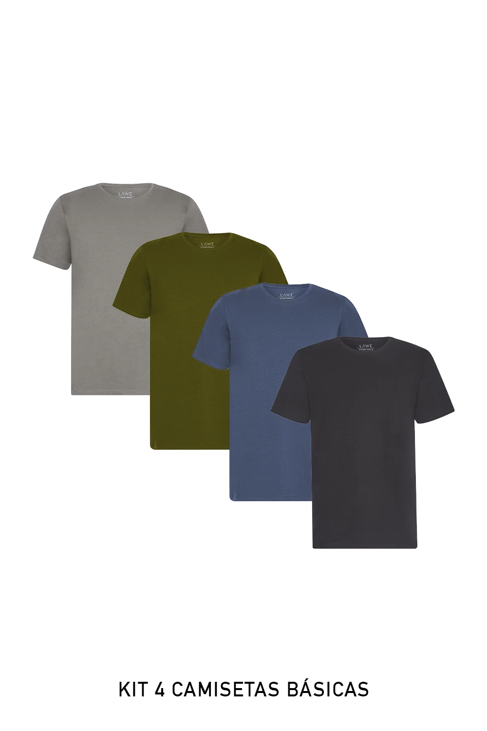 Foto Kit 4 Camisetas Básicas