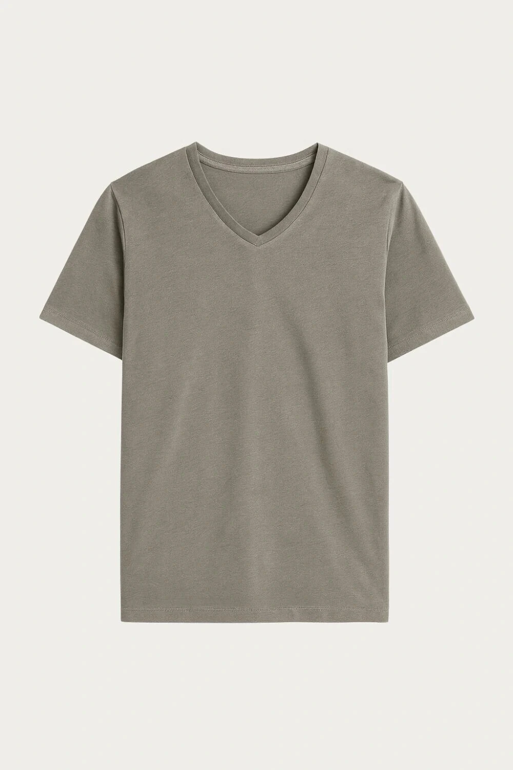 FotoCamiseta de Algodão Egípcio Gola V