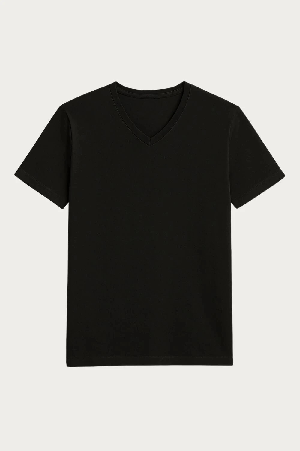 FotoCamiseta de Algodão Egípcio Gola V