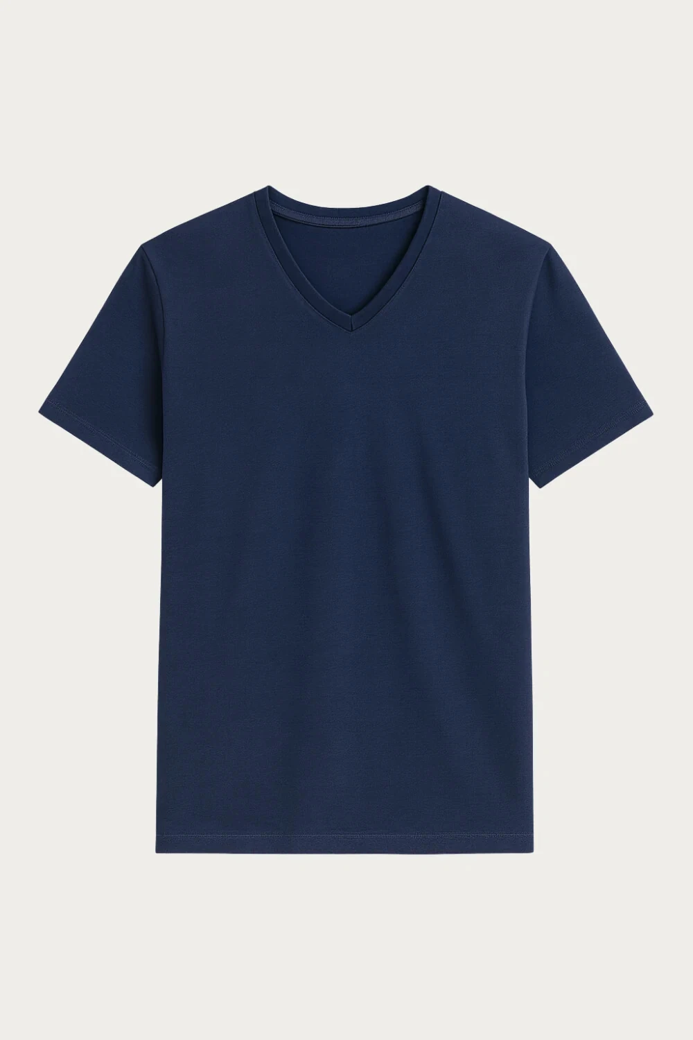 FotoCamiseta de Algodão Egípcio Gola V