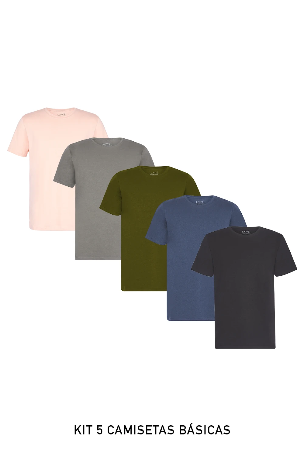 Foto Kit 5 Camisetas Básicas