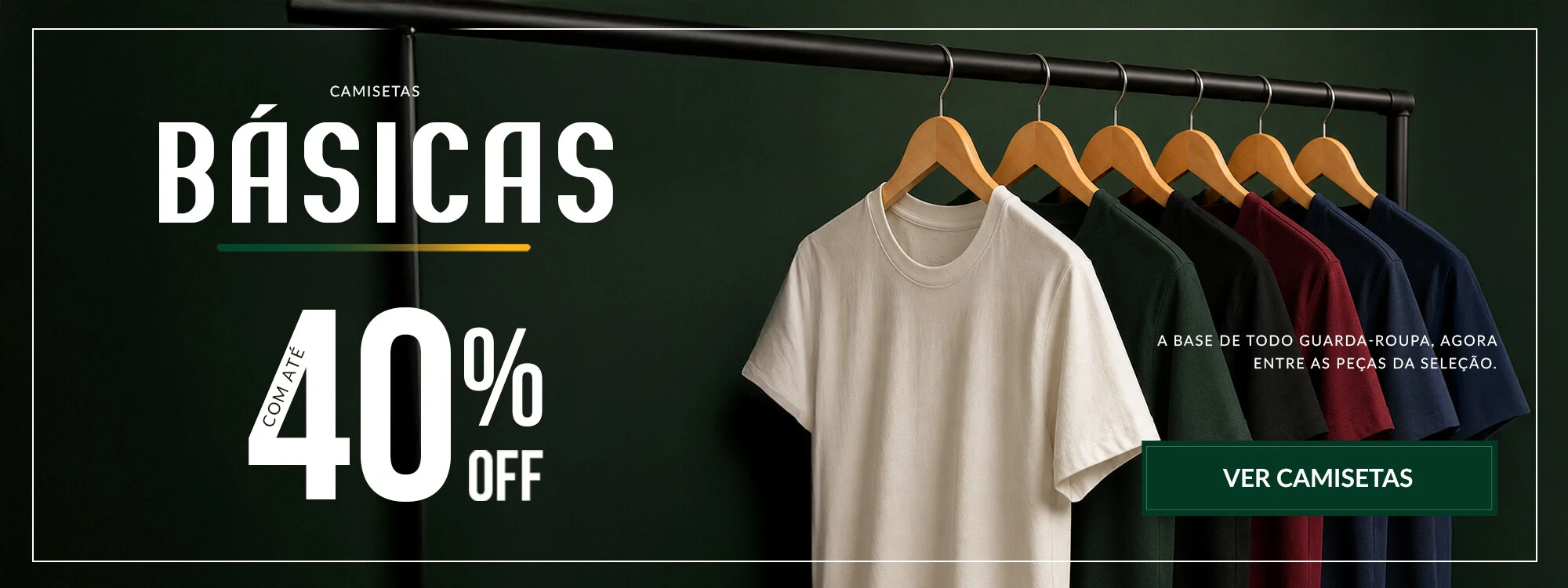 A Seleção - Camisetas Básicas com até 40% off