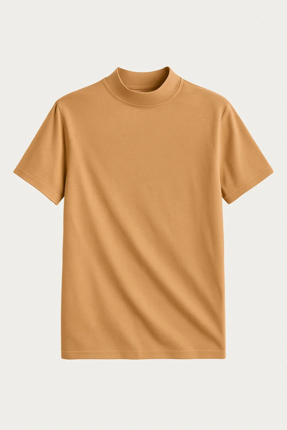 FotoCamiseta Gola Alta Algodão Egípcio Manga Curta 210