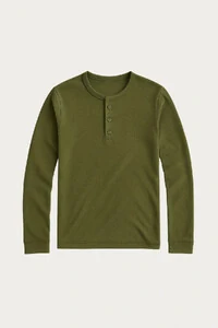 Camiseta Henley Manga Longa