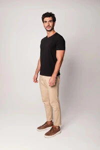 Camiseta de Algodão Egípcio Gola V