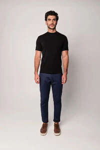 Camiseta Gola Alta Algodão Egípcio 140