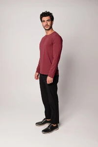 Camiseta Henley Manga Longa