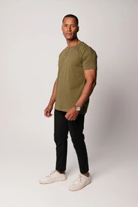 Camiseta Henley Manga Curta