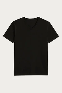 Camiseta de Algodão Egípcio Gola V