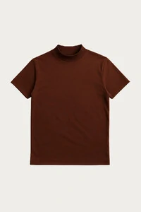 Camiseta Gola Alta Algodão Egípcio 140