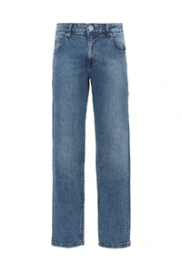 Calça Jeans Reta 