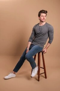 Camiseta Henley Manga Longa