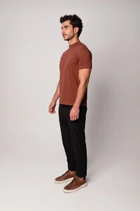 Camiseta Gola Alta Algodão Egípcio 140