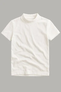 Camiseta Gola Alta Algodão Egípcio 140