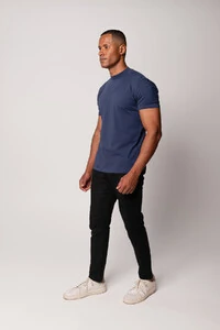 Camiseta Gola Alta Algodão Egípcio 140