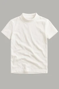 Camiseta Gola Alta Algodão Egípcio 140