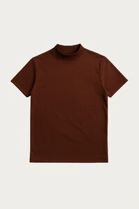Camiseta Gola Alta Algodão Egípcio 140