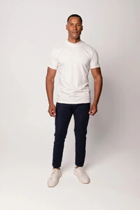 Camiseta Gola Alta Algodão Egípcio 140