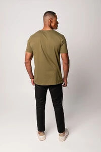 Camiseta Henley Manga Curta