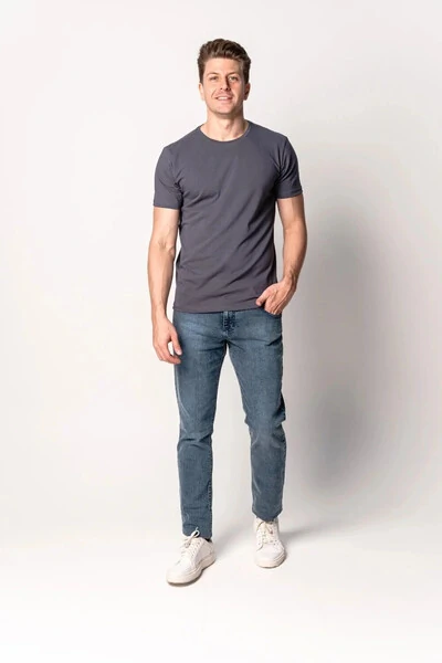 Foto Camiseta Básica de Algodão Egípcio