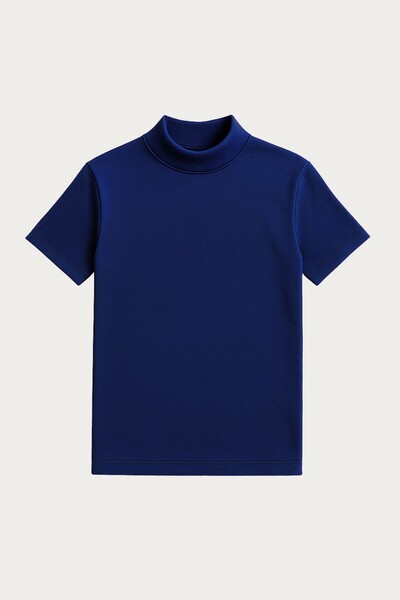 Foto Camiseta Gola Alta Algodão Egípcio Manga Curta 210