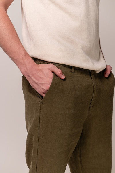 Foto Calça de Alfaiataria 100% Linho