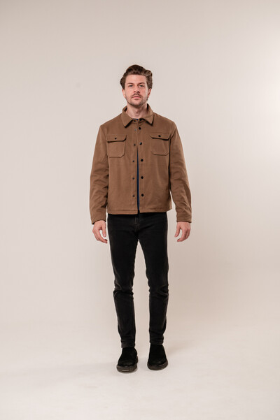 Foto Jaqueta Overshirt Suede