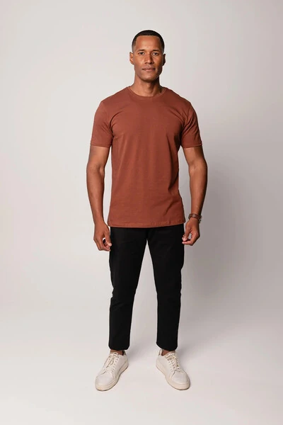 Foto Camiseta Básica de Algodão Egípcio