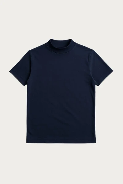 FotoCamiseta Gola Alta Algodão Egípcio 140