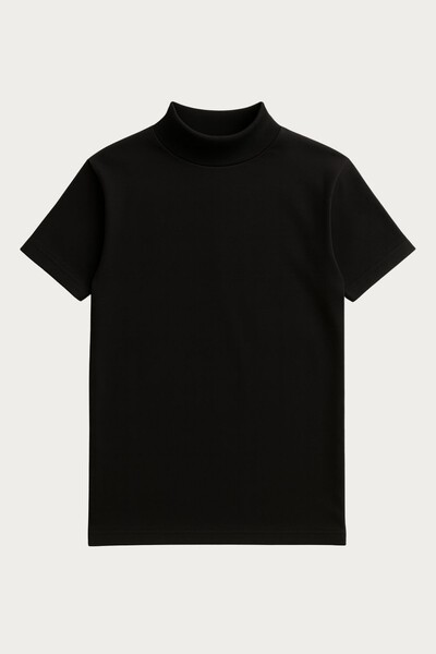 Foto Camiseta Gola Alta Algodão Egípcio Manga Curta 210