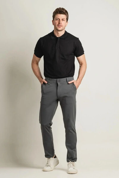 Kit 1 Camisa Polo Piquet e 1 Calça Jeans Reta 