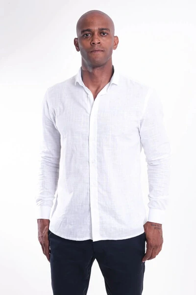 Foto Camisa Social Cambraia Cotton