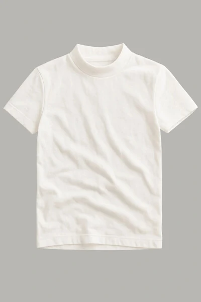 FotoCamiseta Gola Alta Algodão Egípcio 140