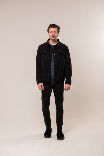 Foto Jaqueta Overshirt Suede