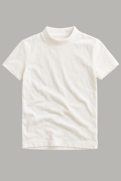 Foto Camiseta Gola Alta Algodão Egípcio 140