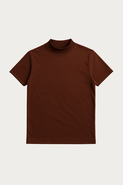 Foto Camiseta Gola Alta Algodão Egípcio 140