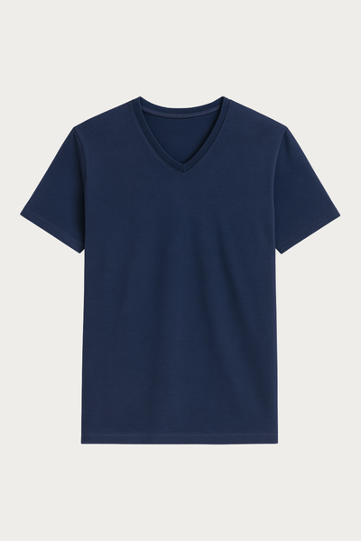 Foto Camiseta de Algodão Egípcio Gola V