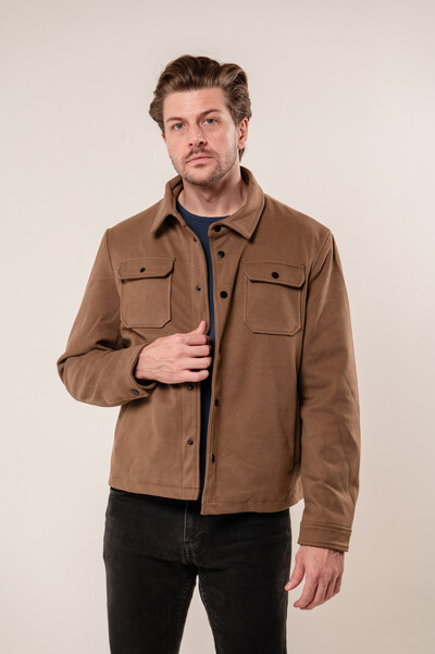 Foto Jaqueta Overshirt Suede
