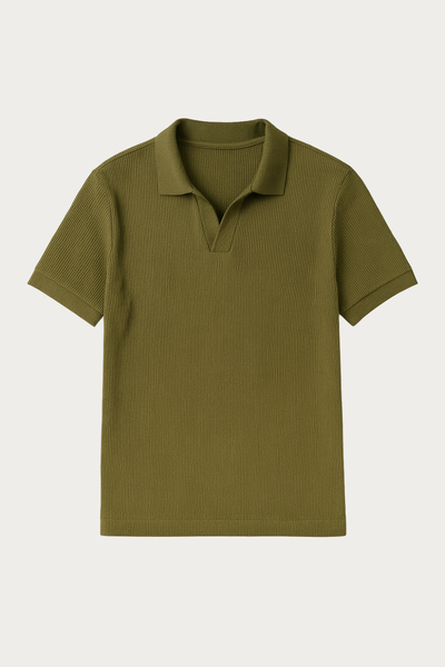 Foto Camisa Polo Texturizada Manga Curta