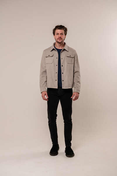 Foto Jaqueta Overshirt Suede
