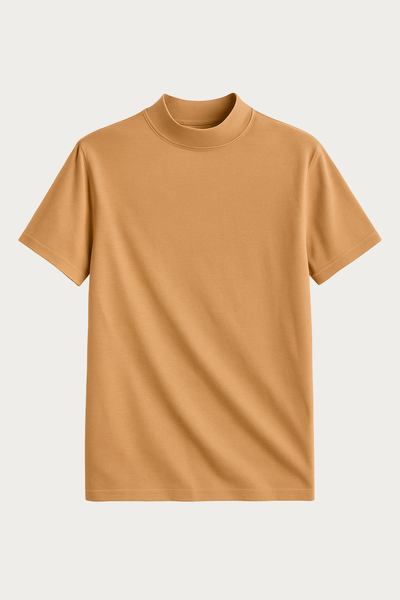 Foto Camiseta Gola Alta Algodão Egípcio Manga Curta 210