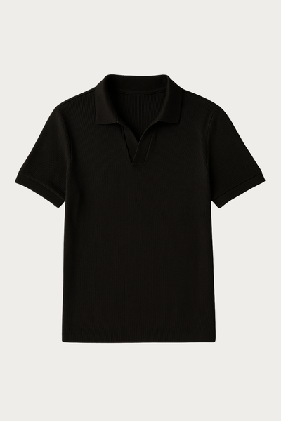 Foto Camisa Polo Texturizada Manga Curta