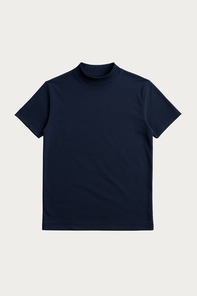 Foto Camiseta Gola Alta Algodão Egípcio 140