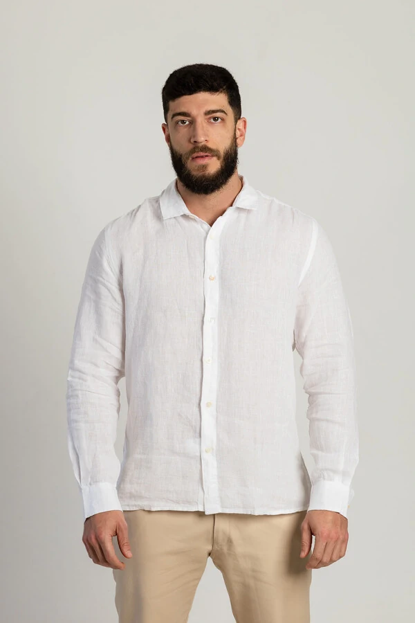 Camisa Social 100% Linho 