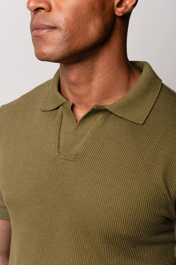 Camisa Polo Texturizada Manga Curta